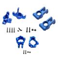 6pcs Metal Front Spindle & Rear Hub Set for Losi Lasernut U4 Rc,blue