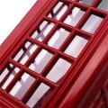 3x Metal Red London Telephone Booth Bank Coin Bank 140x60x60mm