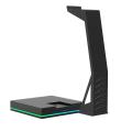 Rgb Gaming Headset Stand with Press Light Base Usb 2.0 Hub Expansion