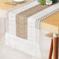 Boho Table Runner Farmhouse Table Runners Splicing Rustic Nature