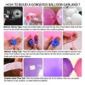 White Balloon Garland Arch Kit, 110pcs Mixed Sizes Balloons with Tool