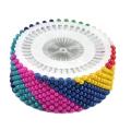 480 Pcs Color Dressmaker Straight Pins with Pearlized Ball Head