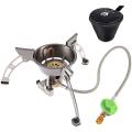 Brs Windproof Camping Gas Stove,3240w Stove with Piezo Ignition