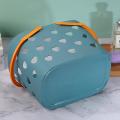 Portable Shower Caddy Tote Heart Shaped Hollow for Bathroom Kitchen