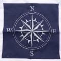 Navigation Furnishing Navy Sea Marine Pillow Case Canvas-blue