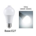85-265v E27 Pir Motion Sensor Lamp 12w Bulb White Light