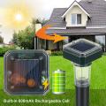 2 Pcs Solar Ultrasonic Snake Repeller Sensitive Light Control Lamp