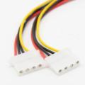 10 Pieces Of Sata One-to-two Power Cord 18awg Sata15p Male to Double