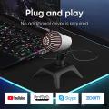 C06 Usb Wired Microphone Live Broadcast Pc Microphone Bracket(2m)