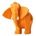 Geometry Elephant Figurine Resin for Home Office Hotel Decoration S