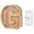 Wooden Personalized Piggy Bank Toy Alphabet for Kids (alphabet-g)