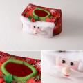 New Christmas Decoration Tissue Cover Case Christmas Tissue Box Green