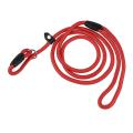 Nylon Rope Dog Whisperer Style Slip Train Leash Lead Collar Red