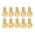 50 Pcs Brass Screw Pcb Standoffs Hexagonal Spacers M3 Male X M3 Female 5mm