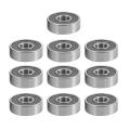 10 Pcs 629-2rs 9mmx26mmx8mm Double Sealed Deep Groove Ball Bearing