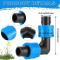 12 Pcs Drip Irrigation Elbows 1/2 Inch Universal Elbow Fitting Hose