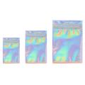 150 Pcs Resealable Mylar Bags Holographic Packaging Bag