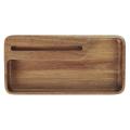 1pcs Wood Serving Tray Snack Bread Dessert Cake Plate Wood Snack Tray
