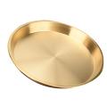 24x24cm Round Copper Brass Plate Tray for Wedding Party Event