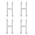 Shower Door Hooks, Towel Hanger for Bathroom, Door Hooks, Silver