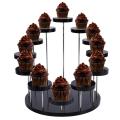 Cupcake Stand Acrylic Display Stand for Decoration Tools Black