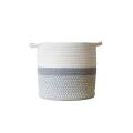 Large Woven Rope Plant Basket Storage Cotton Rope Plant Baskets -s