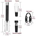 Wine Opener, Wine Air Pressure Pump Opener Set,(4pcs Set)