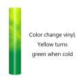 Color Changing Vinyl, 12inchx4ft Lemon Yellow Turn to Green When Cold