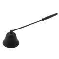 Candle Wick Flame Trimmer Bell Shaped Candle Extinguisher Black