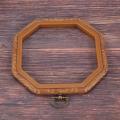 2 Packs Embroidery Hoops Octagon Set - Imitated Wood