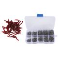 100 Pieces Soft Lures Silicone Swimbait Sea Baits Tackle Accessories