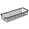 Punch-free Storage Rack Shower Basket Bathroom with Fixed Piece -b