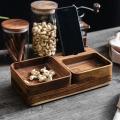1pcs Wood Serving Tray Snack Bread Dessert Cake Plate Wood Snack Tray