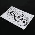 2x Beat Note Music Wall Art Stickers ,(black)77x45cm