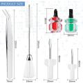 6 Pieces Sewing Machine Cleaning Kit Tweezers, for Sewing Tools