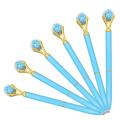 6 Pcs Metallic Ballpoint Pens for Students Teachers Office (blue)