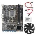 B250c Btc Mining Motherboard with Cooling Fan+thermal Grease Lga1151