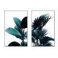 2pcs/set Green Plant Canvas Art Wall Poster Frame Not Include 21*30cm