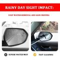 Car Retractable Mirror Wiper Adjustable with Layered Brush Head