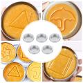 5 Pack Cookie Case Set,tv Cookie Mold Tin Kit B
