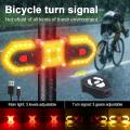 Smart Remote Control Bicycle Taillight Usb Turning Signal Rear Lamp