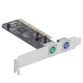 2 Ports Ps2 Ps/2 Pci Card+low Profile Bracket Pci Ps2 Card