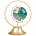 Light Luxury Crystal Globe Decoration Metal Craft Decoration, L
