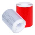 2 Pcs 50mm  3 Meter Reflector Tape Security Marking Tape White & Red
