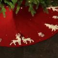 Folded Curly Side Tree Skirt Christmas Knitted Tree Skirt Tree Apron