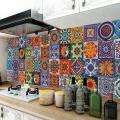 24pcs Self Adhesive Mosaic Brick Tile 3d Sticker Kitchen -10x10cm