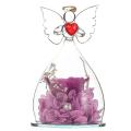 Gift for Girlfriend Forever Rose In Angel Glass Cover Gifts(purple)