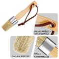 3 Pieces Chalk and Wax Paint Brushes Bristle Stencil Brushes