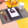 6pcs Heat Resistant Anti-water Placemats for Dining Table, Washable