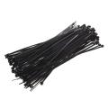 8" Plastic Cable Zip Ties 100-pack (black)